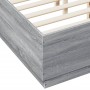 Estructura de cama madera de ingeniería gris Sonoma 140x190 cm de vidaXL, Camas y somieres - Ref: Foro24-3209735, Precio: 145...