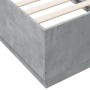 Estructura de cama madera de ingeniería gris hormigón 75x190 cm de vidaXL, Camas y somieres - Ref: Foro24-3209761, Precio: 10...