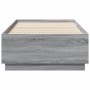 Estructura de cama madera de ingeniería gris Sonoma 75x190 cm de vidaXL, Camas y somieres - Ref: Foro24-3209763, Precio: 106,...