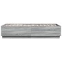 Estructura de cama madera de ingeniería gris Sonoma 75x190 cm de vidaXL, Camas y somieres - Ref: Foro24-3209763, Precio: 106,...