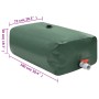 Folding water tank with PVC tap 360 l by vidaXL, Irrigation systems - Ref: Foro24-156322, Price: 67,30 €, Discount: %