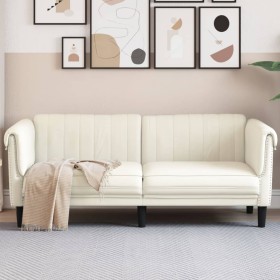 Cream velvet 2-seater sofa by vidaXL, Sofas - Ref: Foro24-372582, Price: 284,16 €, Discount: %