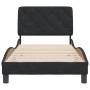 Bed frame with black velvet headboard 90x190 cm by vidaXL, Beds and slatted bases - Ref: Foro24-3207895, Price: 139,99 €, Dis...