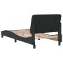 Bed frame with black velvet headboard 90x190 cm by vidaXL, Beds and slatted bases - Ref: Foro24-3207895, Price: 139,99 €, Dis...