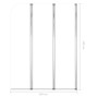 Shower screens 2 units clear tempered glass 104x130 cm by vidaXL, shower doors - Ref: Foro24-146228, Price: 236,29 €, Discoun...