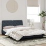 Dark gray velvet bed frame with headboard 120x200 cm by vidaXL, Beds and slatted bases - Ref: Foro24-3207912, Price: 182,72 €...