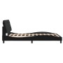 Bed frame with black velvet headboard 140x200 cm by vidaXL, Beds and slatted bases - Ref: Foro24-3207925, Price: 200,93 €, Di...