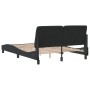 Bed frame with black velvet headboard 140x200 cm by vidaXL, Beds and slatted bases - Ref: Foro24-3207925, Price: 200,93 €, Di...