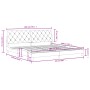 Estructura de cama con cabecero de terciopelo rosa 200x200 cm de vidaXL, Camas y somieres - Ref: Foro24-3207946, Precio: 237,...