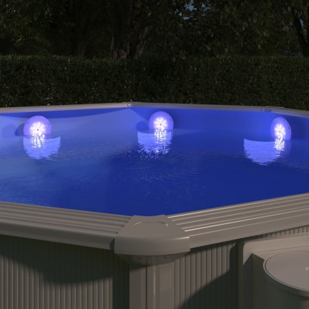 Lámpara LED sumergible flotante piscina con mando multicolor de vidaXL, Accesorios para piscinas y spa - Ref: Foro24-92297, P...