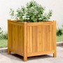 Planter with solid acacia wood lining 50x50x50 cm by vidaXL, Pots and planters - Ref: Foro24-366440, Price: 84,60 €, Discount: %