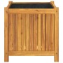 Planter with solid acacia wood lining 50x50x50 cm by vidaXL, Pots and planters - Ref: Foro24-366440, Price: 79,82 €, Discount: %