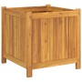 Planter with solid acacia wood lining 50x50x50 cm by vidaXL, Pots and planters - Ref: Foro24-366440, Price: 79,82 €, Discount: %