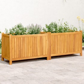 Planter with solid acacia wood lining 153x38.5x50 cm by vidaXL, Pots and planters - Ref: Foro24-366442, Price: 139,32 €, Disc...