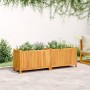 Planter with solid acacia wood lining 153x38.5x50 cm by vidaXL, Pots and planters - Ref: Foro24-366442, Price: 139,19 €, Disc...