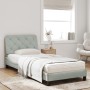 Bed with light gray velvet mattress 80x200 cm by vidaXL, Beds and slatted bases - Ref: Foro24-3208622, Price: 253,99 €, Disco...