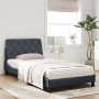 Bed with dark gray velvet mattress 100x200 cm by vidaXL, Beds and slatted bases - Ref: Foro24-3208641, Price: 310,84 €, Disco...