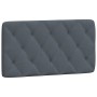 Bed with dark gray velvet mattress 100x200 cm by vidaXL, Beds and slatted bases - Ref: Foro24-3208641, Price: 310,84 €, Disco...