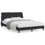 Cama con colchón terciopelo negro 120x200 cm de vidaXL, Camas y somieres - Ref: Foro24-3208648, Precio: 411,90 €, Descuento: %