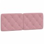 Cama con colchón terciopelo rosa 140x190 cm de vidaXL, Camas y somieres - Ref: Foro24-3208657, Precio: 423,38 €, Descuento: %