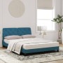 Bed with blue velvet mattress 140x200 cm by vidaXL, Beds and slatted bases - Ref: Foro24-3208662, Price: 438,87 €, Discount: %