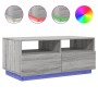 Couchtisch mit grauen LED-Leuchten aus Sonoma 90x49x40 cm von vidaXL, Couchtisch - Ref: Foro24-839838, Preis: 111,38 €, Rabat...