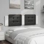 Padded headboard synthetic leather black white 180 cm by vidaXL, Headboards and footboards - Ref: Foro24-374879, Price: 42,99...