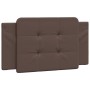 Brown synthetic leather padded bed headboard 100 cm by vidaXL, Headboards and footboards - Ref: Foro24-374845, Price: 31,62 €...