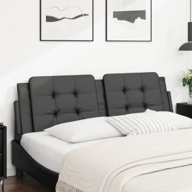 Black synthetic leather padded bed headboard 160 cm by vidaXL, Headboards and footboards - Ref: Foro24-374866, Price: 40,91 €...