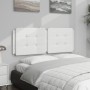 White synthetic leather padded bed headboard 120 cm by vidaXL, Headboards and footboards - Ref: Foro24-374851, Price: 37,97 €...