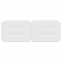 White synthetic leather padded bed headboard 120 cm by vidaXL, Headboards and footboards - Ref: Foro24-374851, Price: 37,97 €...