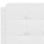 White synthetic leather padded bed headboard 120 cm by vidaXL, Headboards and footboards - Ref: Foro24-374851, Price: 37,97 €...