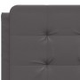 Cabecero de cama acolchado cuero sintético gris 120 cm de vidaXL, Cabeceros y pies de cama - Ref: Foro24-374853, Precio: 37,9...