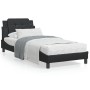 Estructura cama con luces LED cuero sintético negro 80x200 cm de vidaXL, Camas y somieres - Ref: Foro24-3214068, Precio: 135,...