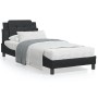 Estructura cama con luces LED cuero sintético negro 90x190 cm de vidaXL, Camas y somieres - Ref: Foro24-3214075, Precio: 136,...