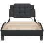 Estructura cama con luces LED cuero sintético negro 90x190 cm de vidaXL, Camas y somieres - Ref: Foro24-3214075, Precio: 136,...