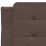 Bed frame with LED lights brown synthetic leather 90x190 cm by vidaXL, Beds and slatted bases - Ref: Foro24-3214077, Price: 1...