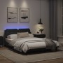 Estructura cama con luces LED cuero sintético negro 120x200 cm de vidaXL, Camas y somieres - Ref: Foro24-3214096, Precio: 174...