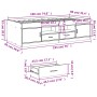 Betongraue Holzwerkstoffliege mit Schubladen 90x190 cm von vidaXL, Betten und Lattenroste - Ref: Foro24-3280254, Preis: 203,6...