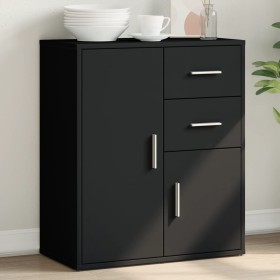 Engineered wood black sideboard 60x31x70 cm by vidaXL, Sideboards - Ref: Foro24-840479, Price: 77,08 €, Discount: %