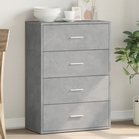 Aparador de madera de ingeniería gris hormigón 60x31x84 cm de vidaXL, Aparadores - Ref: Foro24-840502, Precio: 85,63 €, Descu...