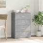 Aparador de madera de ingeniería gris hormigón 60x31x84 cm de vidaXL, Aparadores - Ref: Foro24-840502, Precio: 85,53 €, Descu...