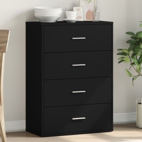 Engineered wood black sideboard 60x31x84 cm by vidaXL, Sideboards - Ref: Foro24-840500, Price: 85,97 €, Discount: %