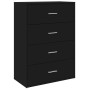 Aparador de madera de ingeniería negro 60x31x84 cm de vidaXL, Aparadores - Ref: Foro24-840500, Precio: 85,89 €, Descuento: %