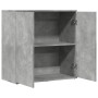 Aparador de madera de ingeniería gris hormigón 79x38x80 cm de vidaXL, Aparadores - Ref: Foro24-840516, Precio: 93,15 €, Descu...