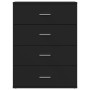 Aparador de madera de ingeniería negro 60x39x80 cm de vidaXL, Aparadores - Ref: Foro24-840528, Precio: 98,53 €, Descuento: %