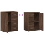 Aparador de madera de ingeniería roble marrón 59x39x80 cm de vidaXL, Aparadores - Ref: Foro24-840540, Precio: 98,24 €, Descue...