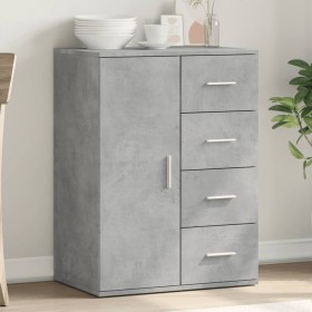 Aparador de madera de ingeniería gris hormigón 59x39x80 cm de vidaXL, Aparadores - Ref: Foro24-840537, Precio: 95,99 €, Descu...