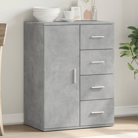 Aparador de madera de ingeniería gris hormigón 59x39x80 cm de vidaXL, Aparadores - Ref: Foro24-840537, Precio: 96,34 €, Descu...