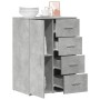 Aparador de madera de ingeniería gris hormigón 59x39x80 cm de vidaXL, Aparadores - Ref: Foro24-840537, Precio: 96,34 €, Descu...